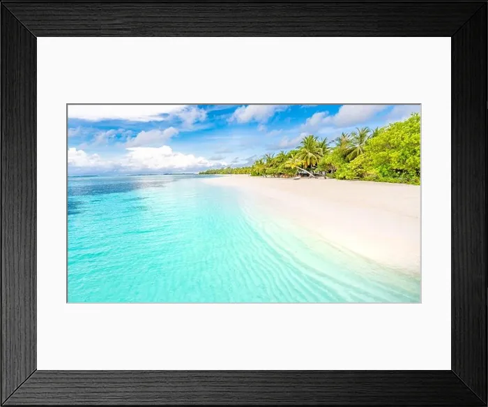 Framed Print : Beautiful relax beach tropical blue sea. Wonderful beach nature. Luxury resort background for summer vacation and holiday. Exotic beach, vibes, mood Framed Print : Beautiful relax beach tropical blue sea. Wonderful beach nature. Luxury resort background for summer vacation and holiday. Exotic beach, vibes, mood