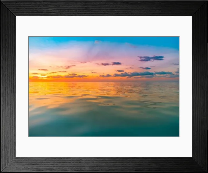 Framed Print : Sea sand sky concept, sunset colors clouds, horizon, horizontal seascape banner. Inspirational nature landscape, beautiful colors, wonderful scene Framed Print : Sea sand sky concept, sunset colors clouds, horizon, horizontal seascape banner. Inspirational nature landscape, beautiful colors, wonderful scene