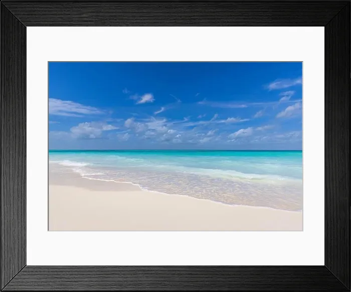 Framed Print : Paradise island beach. Tropical landscape of summer scenery, white sand, blue sea sky. Luxury travel vacation destination. Exotic beach landscape Framed Print : Paradise island beach. Tropical landscape of summer scenery, white sand, blue sea sky. Luxury travel vacation destination. Exotic beach landscape