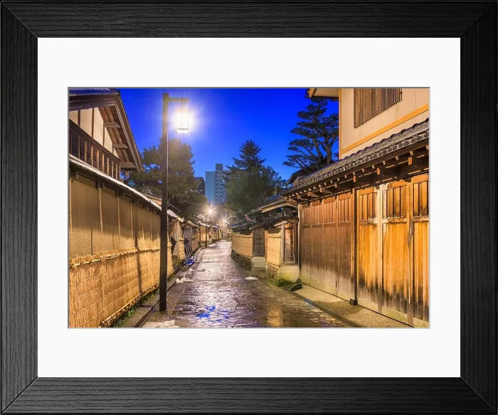 Framed Print : Kanazawa, Japan at the Samurai District Framed Print : Kanazawa, Japan at the Samurai District