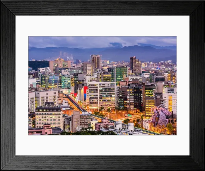 Framed Print : Taipei, Taiwan cityscape at twilight Framed Print : Taipei, Taiwan cityscape at twilight