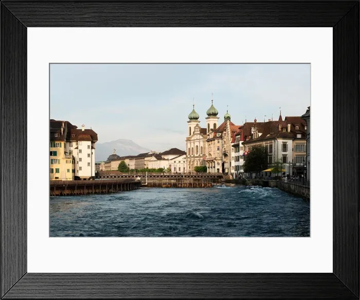 Framed Print : Lucerne. Image of Lucerne, Switzerland during sunset Framed Print : Lucerne. Image of Lucerne, Switzerland during sunset