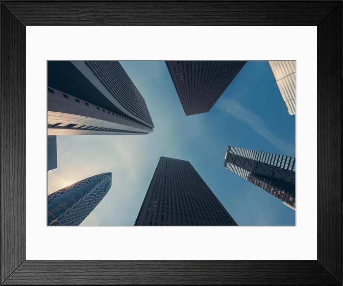 Framed Print : Tokyo skyscrapers buildings at in Tokyo Shinjuku downtown and business district in morning at Tokyo, Japan Framed Print : Tokyo skyscrapers buildings at in Tokyo Shinjuku downtown and business district in morning at Tokyo, Japan