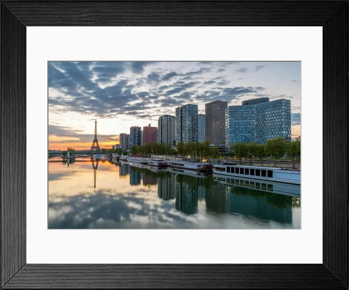 Framed Print : Paris skyline with Eiffel tower in background at Paris, France Framed Print : Paris skyline with Eiffel tower in background at Paris, France