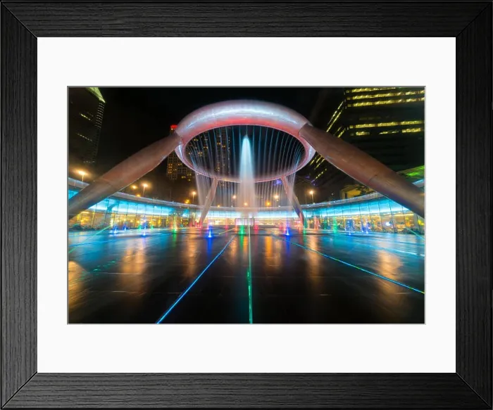 Framed Print : Fountain show at Fountain of Wealth Suntec Tower in Singapore. Fountain of Wealth is biggest fountain in Singapore Framed Print : Fountain show at Fountain of Wealth Suntec Tower in Singapore. Fountain of Wealth is biggest fountain in Singapore