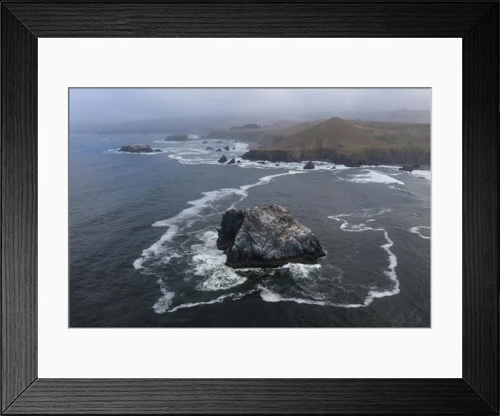 Framed Print : The cold, nutrient-rich waters of the Pacific Ocean wash against the rugged yet scenic coastline of Northern California Framed Print : The cold, nutrient-rich waters of the Pacific Ocean wash against the rugged yet scenic coastline of Northern California