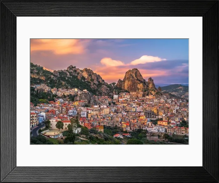 Framed Print : Gagliano Castelferrato, Italy in Sicily at dusk Framed Print : Gagliano Castelferrato, Italy in Sicily at dusk