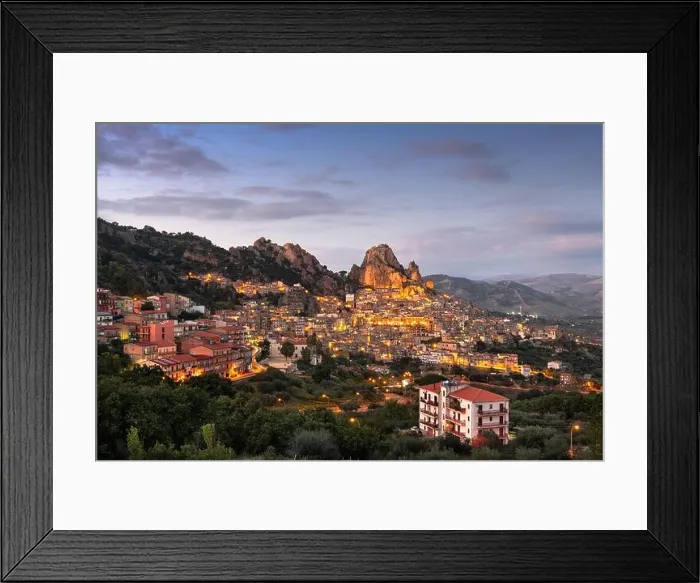 Framed Print : Gagliano Castelferrato, Italy in Sicily at dusk Framed Print : Gagliano Castelferrato, Italy in Sicily at dusk