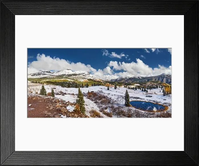 Framed Print : Panoramic view from the Molas Pass near Silverton along the Million Dollar Highway in Colorado, Usa Framed Print : Panoramic view from the Molas Pass near Silverton along the Million Dollar Highway in Colorado, Usa