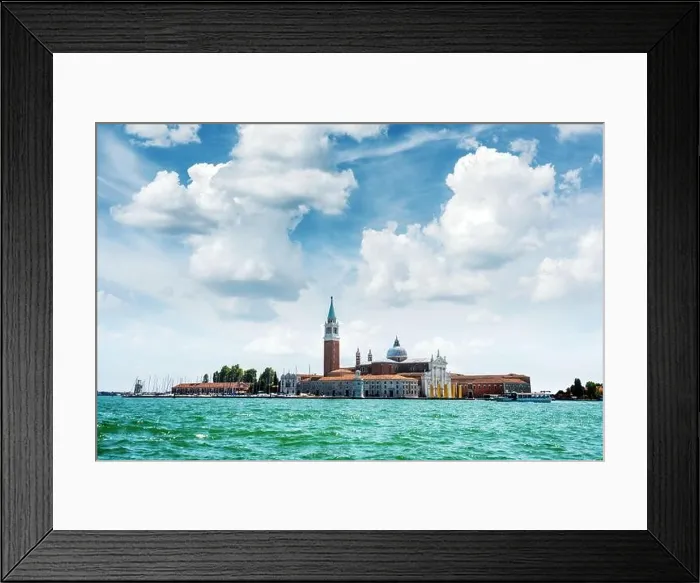 Framed Print : Venice, Italy. The island of San Giorgio Maggiore and the eponymous Cathedra