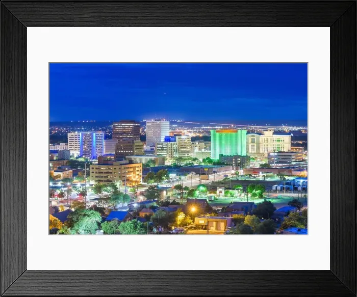 Framed Print : Albuquerque, New Mexico, USA downtown cityscape at twilight Framed Print : Albuquerque, New Mexico, USA downtown cityscape at twilight