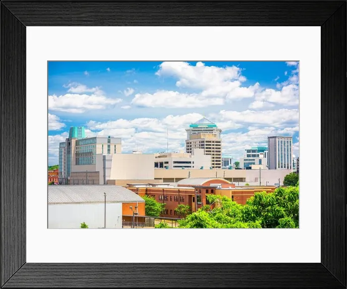 Framed Print : Montgomery, Alabama, USA downtown skyline in the afternoon Framed Print : Montgomery, Alabama, USA downtown skyline in the afternoon