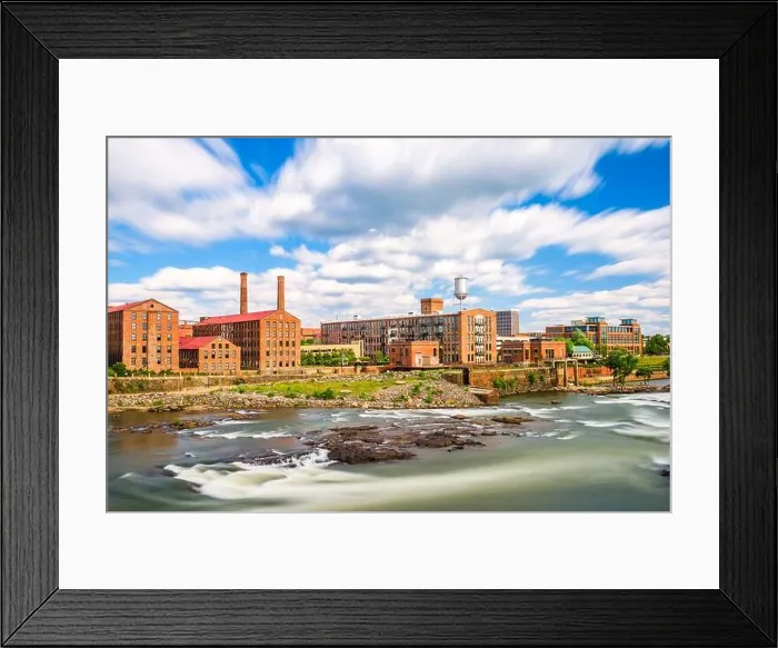 Framed Print : Columbus, Georgia, USA downtown skyline on the river Framed Print : Columbus, Georgia, USA downtown skyline on the river