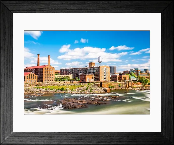 Framed Print : Columbus, Georgia, USA downtown skyline on the river Framed Print : Columbus, Georgia, USA downtown skyline on the river