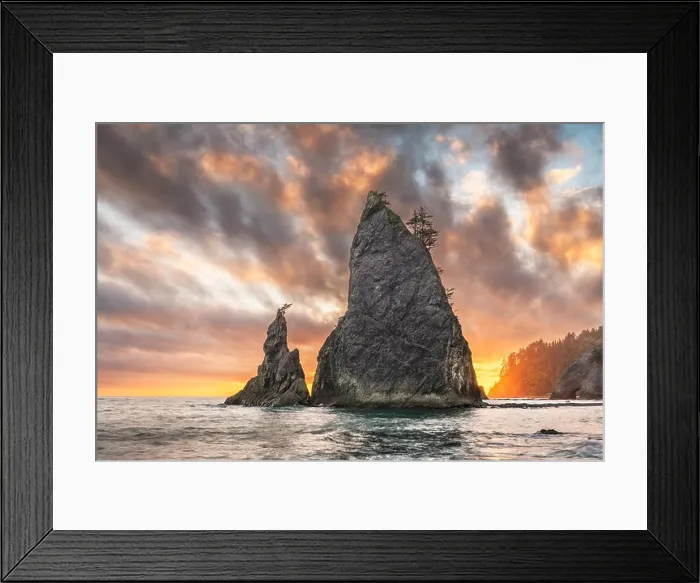 Framed Print : Olympic National Park, Washington, USA at Rialto Beach Framed Print : Olympic National Park, Washington, USA at Rialto Beach