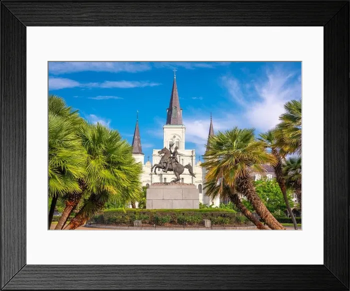 Framed Print : New Orleans, Louisiana, USA at Jackson Square and St. Louis Cathedral Framed Print : New Orleans, Louisiana, USA at Jackson Square and St. Louis Cathedral