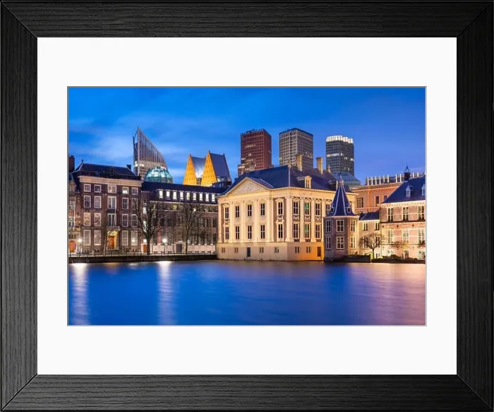 Framed Print : The Hague, Netherlands cityscape