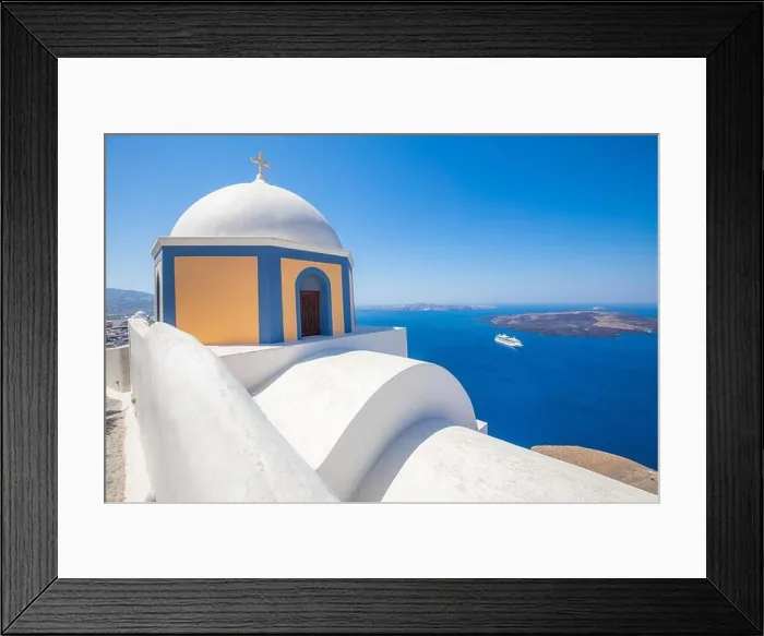 Framed Print : Luxury summer relaxation background. Summer vacation at Santorini, swimming pools, hot tubs looking out over the Caldera sea view of Santorini, Greece Framed Print : Luxury summer relaxation background. Summer vacation at Santorini, swimming pools, hot tubs looking out over the Caldera sea view of Santorini, Greece