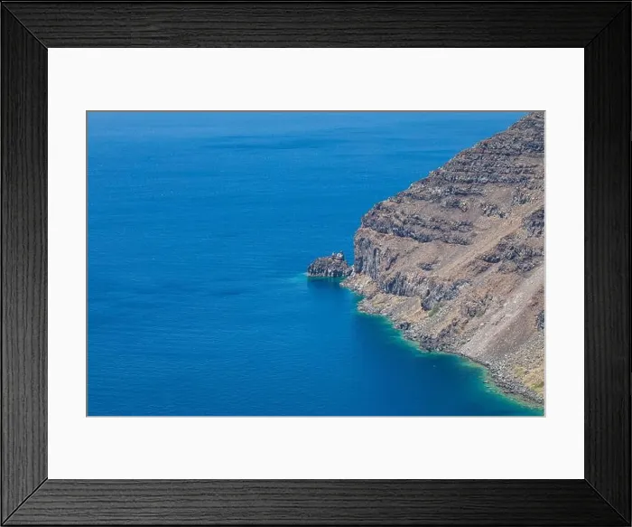 Framed Print : Aerial view of sea waves and fantastic rocky coast, high cliffs with calm sea bay. Nature landscape view with copy space, simplicity. Calmness, relax Framed Print : Aerial view of sea waves and fantastic rocky coast, high cliffs with calm sea bay. Nature landscape view with copy space, simplicity. Calmness, relax