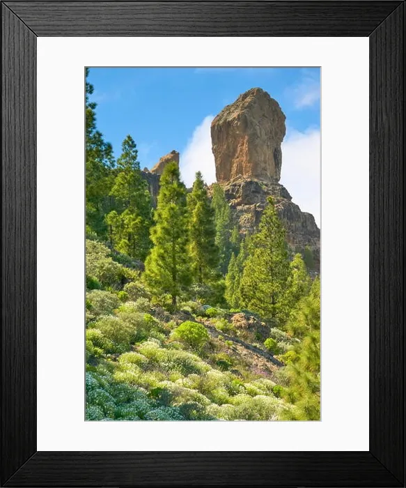 Framed Print : Roque Nublo rock, Gran Canaria, Spain Framed Print : Roque Nublo rock, Gran Canaria, Spain