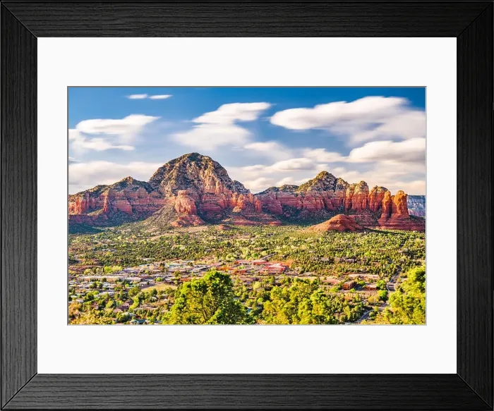 Framed Print : Sedona, Arizona, USA downtown skyline Framed Print : Sedona, Arizona, USA downtown skyline