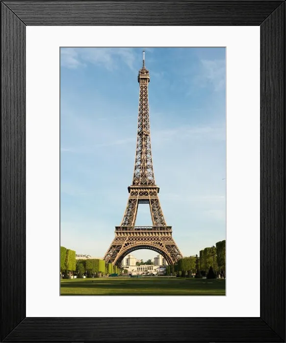 Framed Print : Sunny morning in Paris and Eiffel Tower, Paris, France Framed Print : Sunny morning in Paris and Eiffel Tower, Paris, France