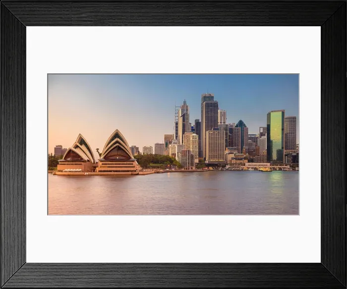 Framed Print : City of Sydney. Cityscape image of Sydney and Opera House, Australia during sunrise Framed Print : City of Sydney. Cityscape image of Sydney and Opera House, Australia during sunrise