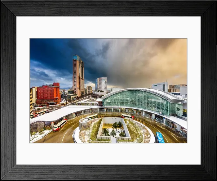 Framed Print : Kanazawa, Japan downtown city skyline Framed Print : Kanazawa, Japan downtown city skyline