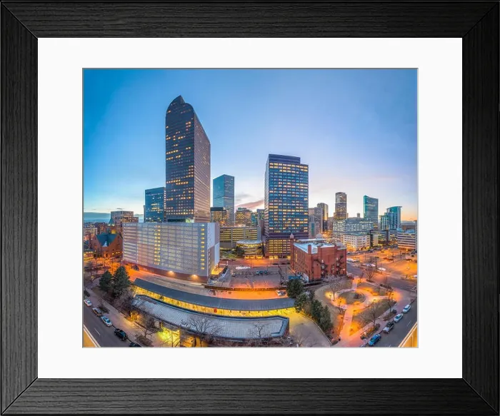 Framed Print : Denver, Colorado, USA downtown cityscape at twilight Framed Print : Denver, Colorado, USA downtown cityscape at twilight