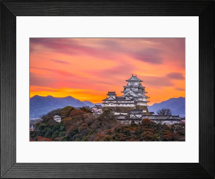 Framed Print : Himeji, Japan dawn at Himeji Castle