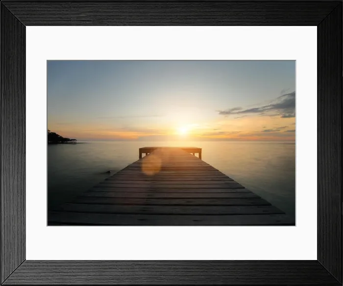 Framed Print : Wooden pier between sunset in Phuket, Thailand. Summer, Travel, Vacation and Holiday concept Framed Print : Wooden pier between sunset in Phuket, Thailand. Summer, Travel, Vacation and Holiday concept