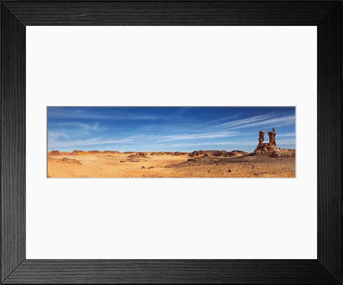 Framed Print : Sand dunes and rocks, Sahara Desert, Algeria Framed Print : Sand dunes and rocks, Sahara Desert, Algeria