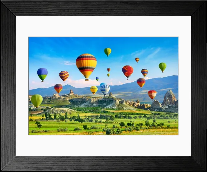 Framed Print : Cappadocia - balloon flying on the sky, Turkey Framed Print : Cappadocia - balloon flying on the sky, Turkey