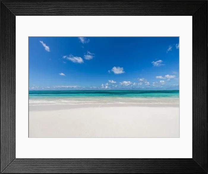 Framed Print : Beach and tropical sea. Tranquil summer seascape and coastline. Zen colors of beach landscape Framed Print : Beach and tropical sea. Tranquil summer seascape and coastline. Zen colors of beach landscape
