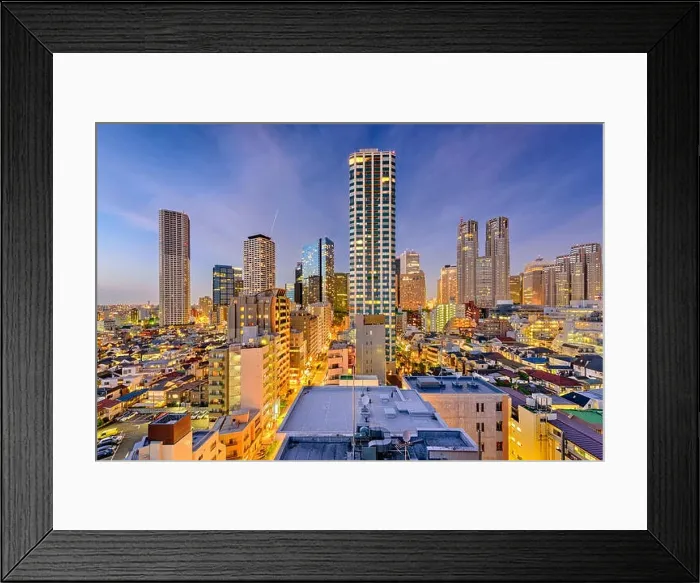 Framed Print : West Shinjuku, Tokyo, Japan Skyline Framed Print : West Shinjuku, Tokyo, Japan Skyline