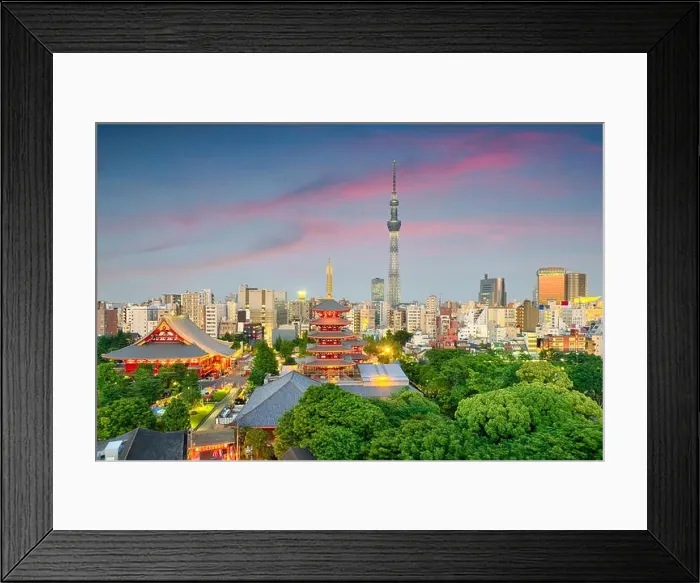 Framed Print : Tokyo, Japan skyline Framed Print : Tokyo, Japan skyline