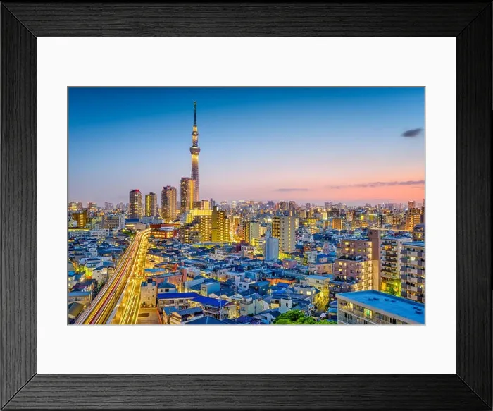 Framed Print : Tokyo, Japan Sumida skyline Framed Print : Tokyo, Japan Sumida skyline