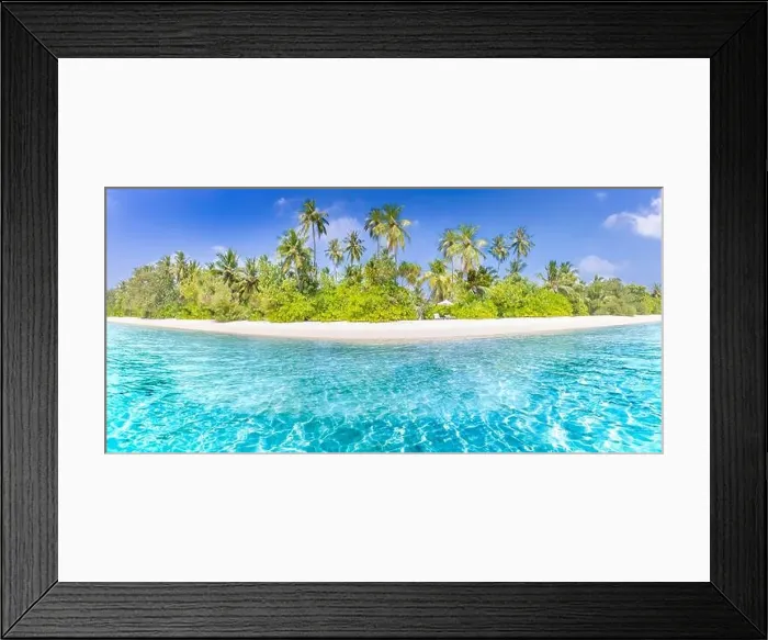 Framed Print : Beautiful beach and tropical sea. Wonderful beach nature, Maldives scenery, perfect view of exotic landscape, white sand and blue sky. Luxury beach Framed Print : Beautiful beach and tropical sea. Wonderful beach nature, Maldives scenery, perfect view of exotic landscape, white sand and blue sky. Luxury beach