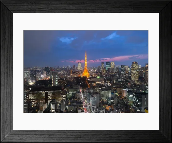 Framed Print : Tokyo at Nigh view of Tokyo tower, Tokyo city skyline, Tokyo Japan Framed Print : Tokyo at Nigh view of Tokyo tower, Tokyo city skyline, Tokyo Japan