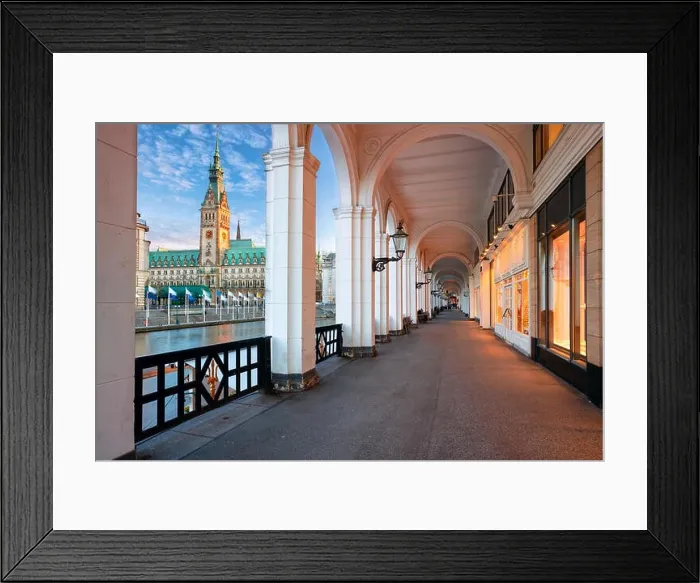 Framed Print : Hamburg, Germany. Cityscape image of Hamburg downtown with City Hall during sunset Framed Print : Hamburg, Germany. Cityscape image of Hamburg downtown with City Hall during sunset