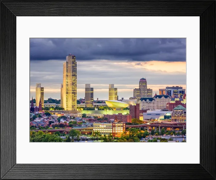 Framed Print : Albany, New York, USA downtown skyline Framed Print : Albany, New York, USA downtown skyline