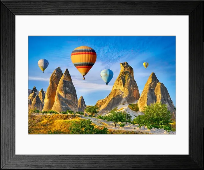 Framed Print : Hot air balloons, Goreme, Cappadocia, Turkey Framed Print : Hot air balloons, Goreme, Cappadocia, Turkey