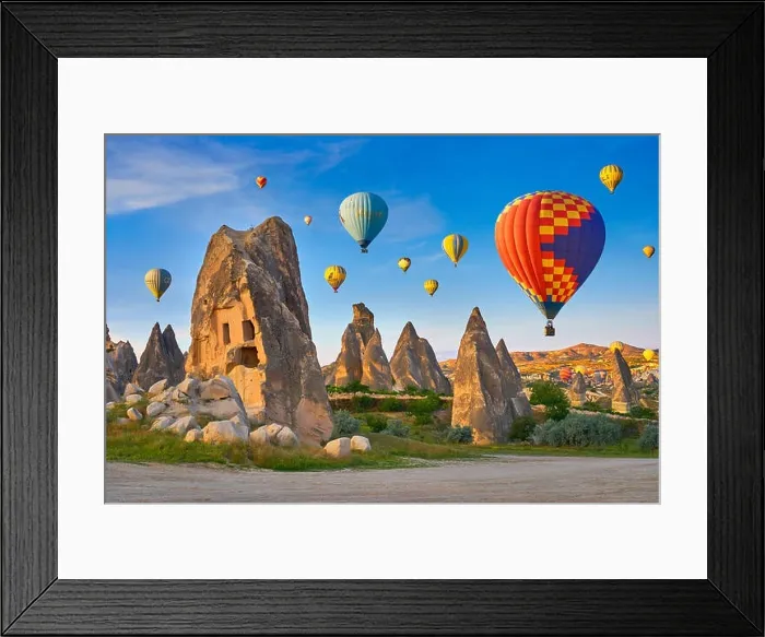 Framed Print : Hot air balloons, Goreme, Cappadocia, Turkey Framed Print : Hot air balloons, Goreme, Cappadocia, Turkey
