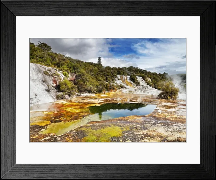 Framed Print : Orakei Korako geotermal area, New Zealand Framed Print : Orakei Korako geotermal area, New Zealand