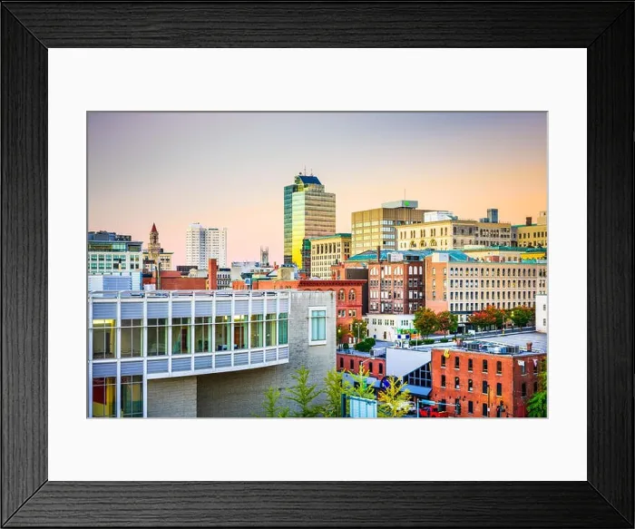 Framed Print : Worcester, Massachusetts, USA Skyline Framed Print : Worcester, Massachusetts, USA Skyline