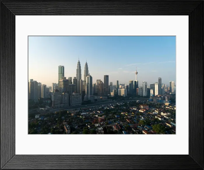 Framed Print : Kuala Lumpur city skyline and skyscrapers building at business district downtown in Kuala Lumpur, Malaysia. Asia Framed Print : Kuala Lumpur city skyline and skyscrapers building at business district downtown in Kuala Lumpur, Malaysia. Asia