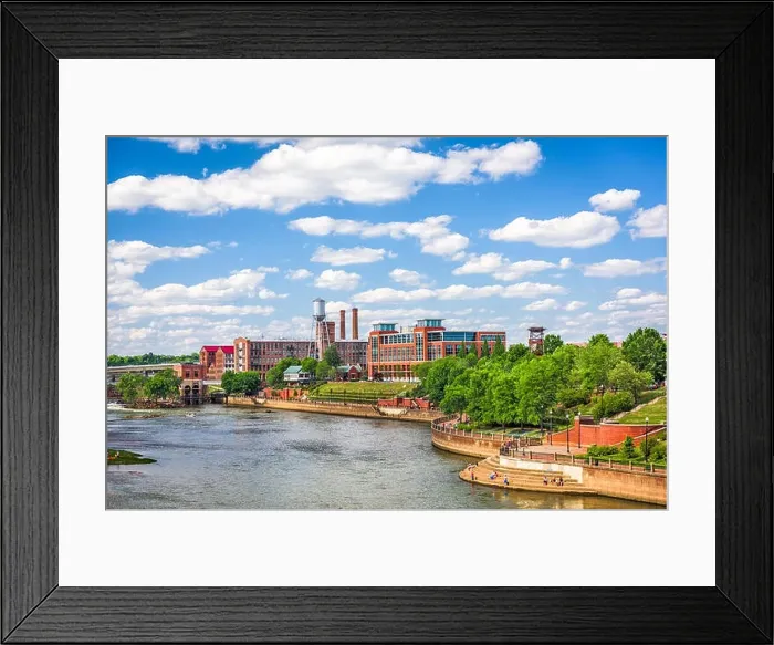 Framed Print : Columbus, Georgia, USA downtown skyline Framed Print : Columbus, Georgia, USA downtown skyline