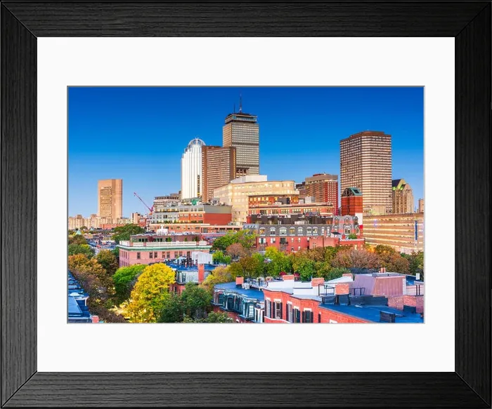 Framed Print : Boston, Massachusetts, USA downtown cityscape Framed Print : Boston, Massachusetts, USA downtown cityscape