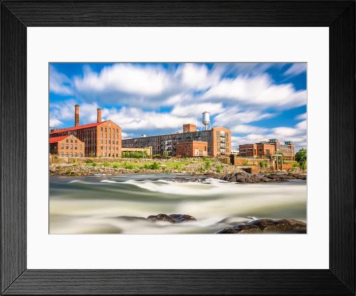 Framed Print : Columbus, Georgia, USA downtown skyline on the Chattahoochee River Framed Print : Columbus, Georgia, USA downtown skyline on the Chattahoochee River