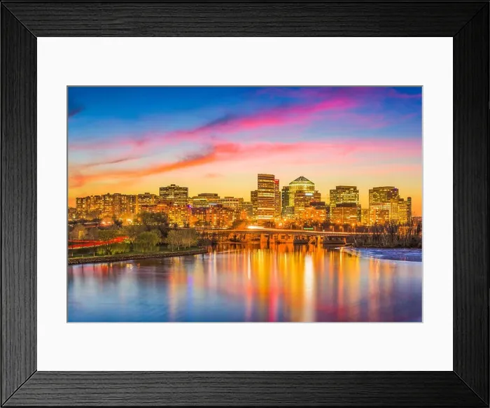 Framed Print : Rosslyn, Arlington, Virginia, USA skyline on the Potomac River Framed Print : Rosslyn, Arlington, Virginia, USA skyline on the Potomac River